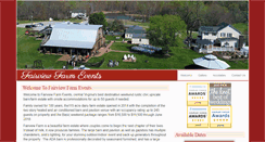 Desktop Screenshot of fairviewfarmevents.com