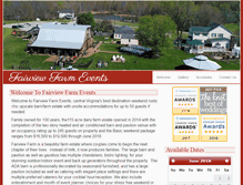 Tablet Screenshot of fairviewfarmevents.com